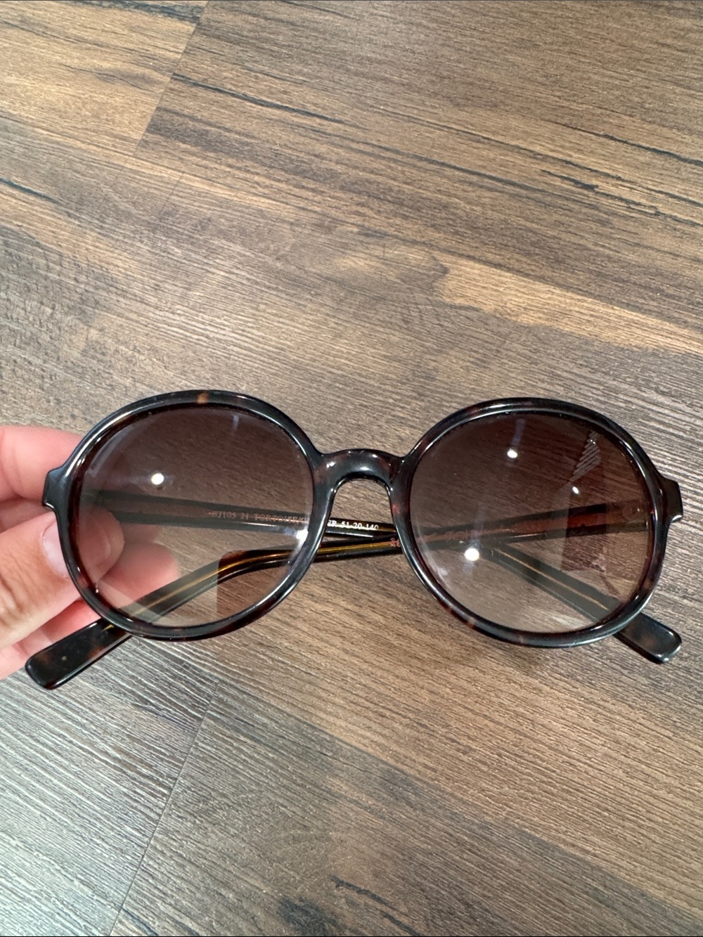 Betsey Johnson Brown Round Sunglasses